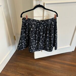 LOVE Moschino Black skirt with White Safety Pin Design